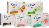 Dove Zeep - MIX - Dove Cream Bar Original / Dove Go Fresh Komkommer / Dove Go Fresh Revive / Dove Purely Pampering Sheabutter&Vanille / Dove Coconut Milk