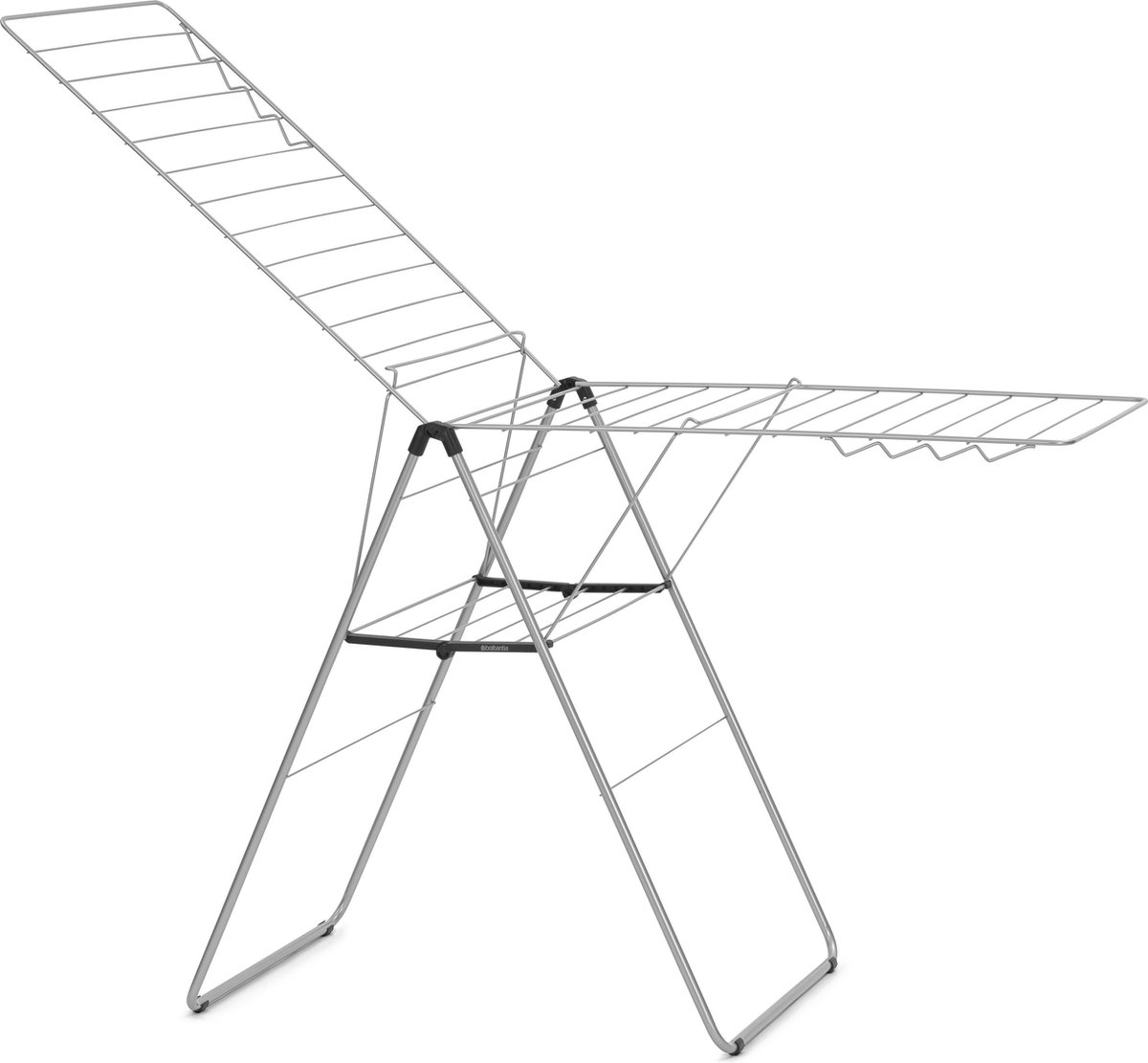 Brabantia HangOn Droogrek inklapbaar - 25 meter - Metallic Grey