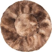 MAND! donut hondenmand/kattenmand 50 cm -  Bruin tie dye - hond kussen mand