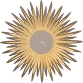 A&M Collectie – Handgemaakt – Wandklok Italiaans Design Steek brons / trans goud - 60 cm