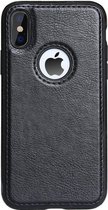 GSMNed - PU Leren telefoonhoes iPhone Xs Max zwart – hoogwaardig leren hoesje zwart - telefoonhoes iPhone Xs Max zwart - leren hoes voor iPhone Xs Max zwart