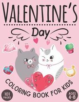 Valentine's Day Coloring Book for Kids: A Cute Coloring Book for Boys and Girls With 49 Beautiful Illustrations, Valentine's Day Coloring Book for Kid