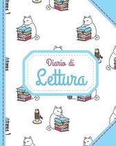 Diario di lettura: Reading journal in italiano per booklovers. 60 carte de libro da completare + Sommario e libri da leggere. 127p