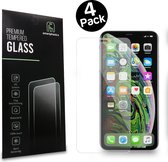 Screenprotector iPhone XS - Screenprotector Glas voor iPhone XS - 4 stuks - Smartphonica
