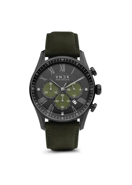 Montre homme | Bracelet The Boss Green en cuir vert