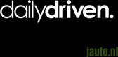 DailyDriven Sticker 16.5 cm x 2.4 cm Wit