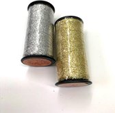 Goldmann metallic garen - set zilver en goud - col 601/602 - 2 klossen 100 m