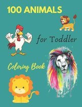 100 Animals for Toddler Coloring Book