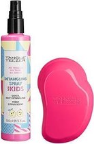 Tangle Teezeker detangling kids spray & pink borstel