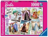 Puzzel van 1000 stukjes - Barbie over de hele wereld