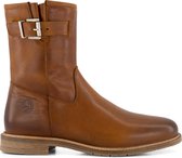 Travelin' Hourtin - Leren dames enkellaars - Cognac Bruin leer - Maat 37