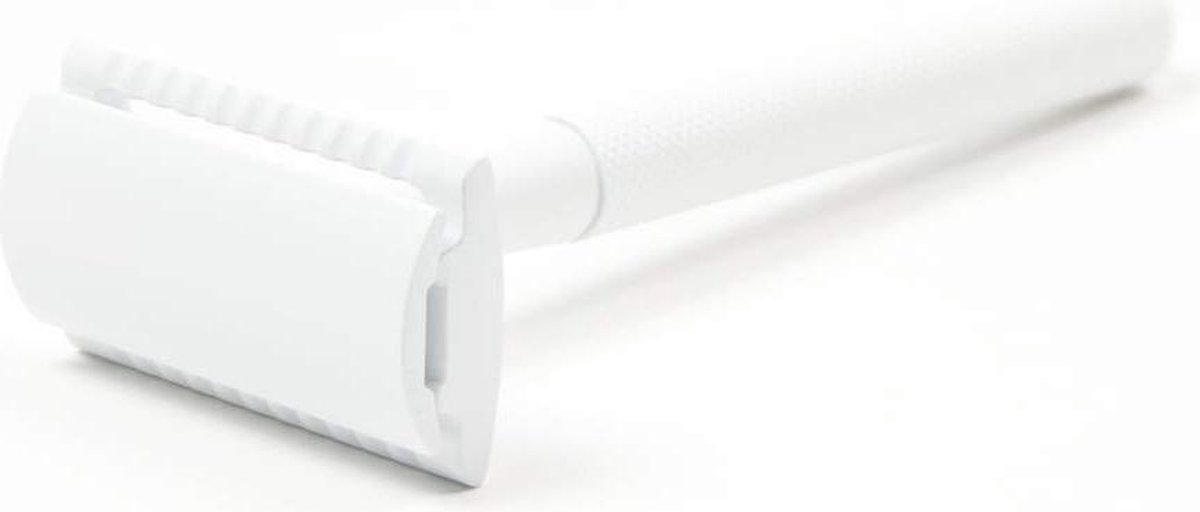 Safety Razor Wit - trus. - inclusief 10 scheermesjes Wit voor vrouwen dames - Double Edge Single Blade - Zero Waste - Duurzaam Scheren