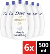 Dove Deeply Nourishing - 6x 500 ml - Douchegel - Voordeelverpakking