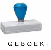 Autostempel GEBOEKT