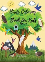 Birds Coloring Book for Kids Ages 3-6