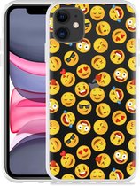 Geschikt voor Apple iPhone 11 Hoesje Emoji - Designed by Cazy