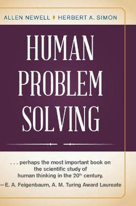 Human Problem Solving, Herbert A Simon | 9781635617924 | Boeken | bol