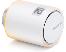 Netatmo Slimme Radiatorknop – Slimme Thermostaatknop – 1 Stuks Uitbreiding - geschikt voor Google Home, Alexa & Apple HomeKit