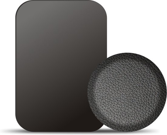 10 Stuks Metalen Plaatjes – 5x Zwart & 5x Metallisch, Zelfklevend, Universeel Voor Magnetische Telefoonhouders – Dun, Sterk & Geschikt Voor Draadloos Opladen