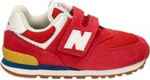 New Balance 574 Classic kids klittenband sneaker - Rood - Maat 26