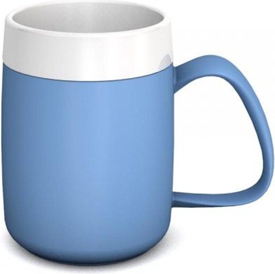 Isolerende beker met ergonomisch handvat 320 ml - rood