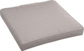 Hespéride Korai Stoelkussen met klittenband - Waterafstotend - Afneembare hoes - 40x40cm - Beige