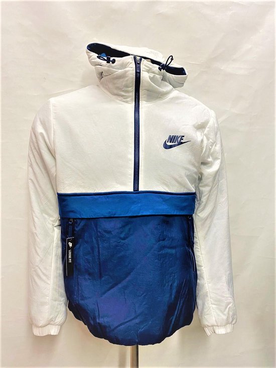 Nike Jas - Wit, Blauw - Maat M