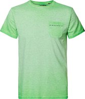 Petrol Industries - Heren T-shirt met borstzak - Groen - Maat L