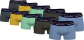 Tommy Hilfiger 10-pack boxershorts trunk - blauw/groen/geel