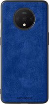 OnePlus 7T Alcantara Case 2020 - Blauw