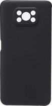 Shop4 - Poco X3 Hoesje - Zachte Back Case Mat Zwart