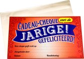 Cadeaubon Jarige 34,5cm