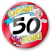 Bierviltjes - 50 jaar - Sarah - 6 stuks