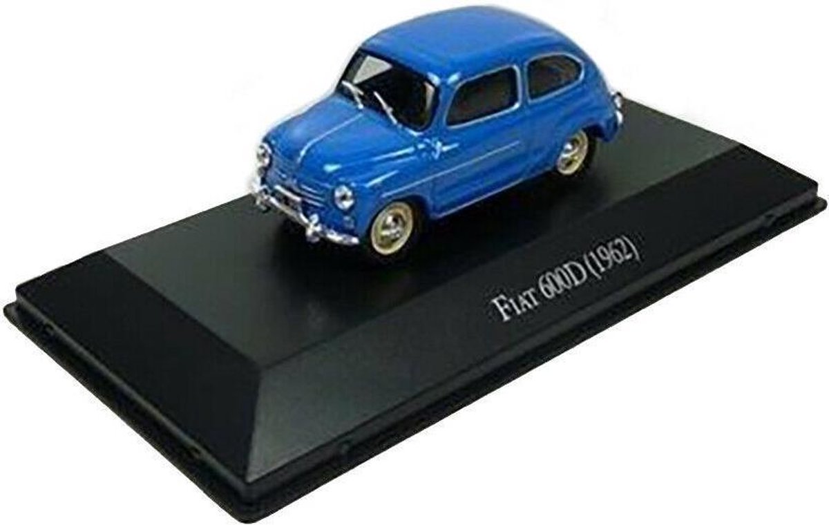 Fiat 600D 1962 Blauw - Edicola