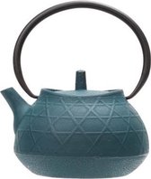 Kitchen & Deco Theepot Kioto - Gietijzer - Met filter - Groen - 1 Liter