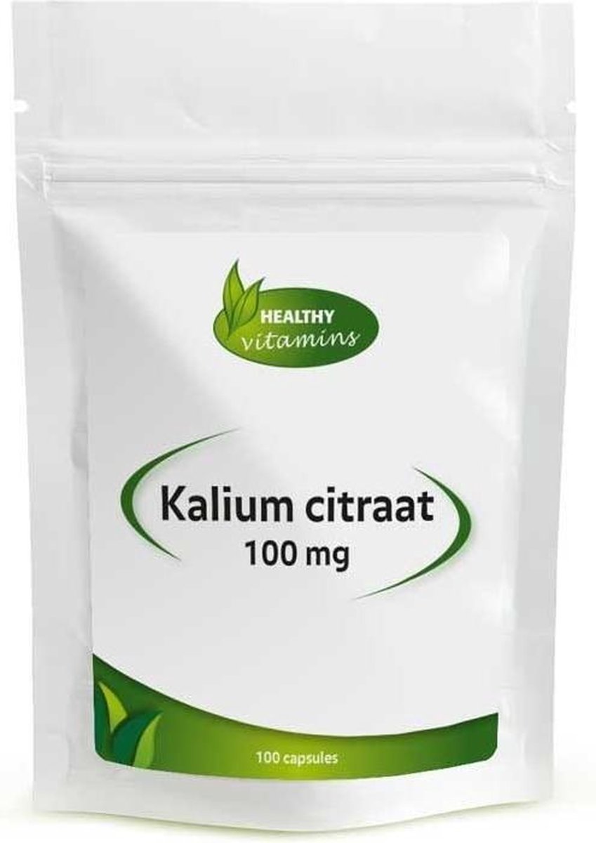 Kalium citraat | 100 mg | 100 capsules | vitaminesperpost.nl - Healthy Vitamins