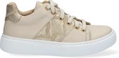 Braqeez 420294-501 Meisjes Lage Sneakers - Beige/Print - Leer - Veters