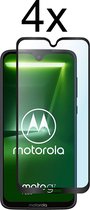 Motorola G7 Plus Screenprotector - Beschermglas Motorola Moto G7 Plus Screen Protector Glas - Full cover - 4 stuks