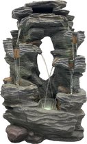 Waterornament Indiana Falls - Polystone - Complete Set met LED - 101cm