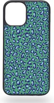 Green and blue leopard Telefoonhoesje - Apple iPhone 12 mini