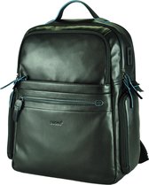 Buono Leather  L.A - Rugzak met USB-aansluiting - Zwart