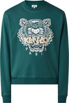 KENZO Classic sweater met logoborduring - Groen -Maat S