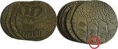 Leren Onderzetters Groen met croco structuur set van 10 stuks - De Riemenspecialist cadeau tip