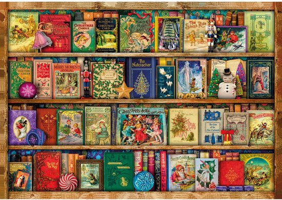Wentworth Puzzles en bois - Puzzle - Bibliothèque festive 40 pièces