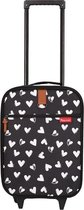 Kidzroom Hearts Handbagage koffer 40 cm - Zwart