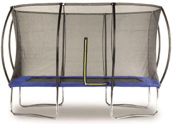 Rechthoekige trampoline 184 x 274 cm compleet met net en ladder