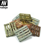 1:35 Vallejo SC233 Wooden Pallets for Diorama Accessoires set