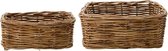 House Doctor Mand, Baskit, Natuur - Opbergers - rotan - 27 centimeter x 18 centimeter x 11 centimeter30,5 centimeter x 25 centimeter x 13,5 centimeter