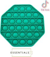 ESSENTIALS73 POP IT Fidget Toy - Hexagon - Groen - Tiktok