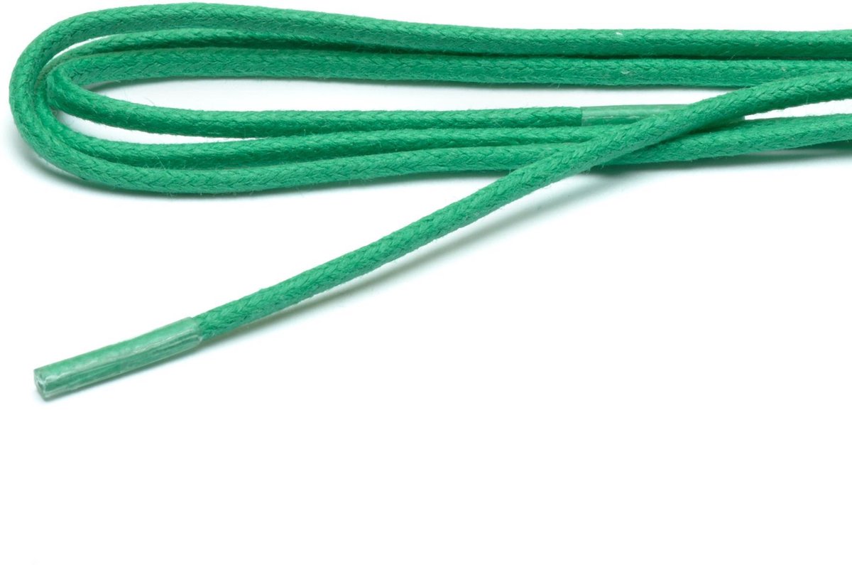 ARIESZZZ Schoenveters - Veters Rond - Groen - Wax - Rond - 75 cm - 2 mm - 4-6 gaatjes